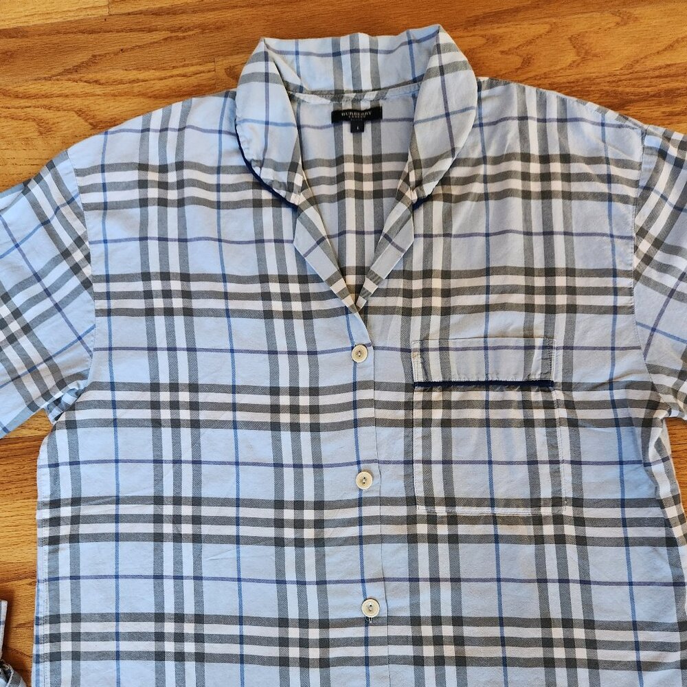 Burberry Pajamas includes matching travel pouch